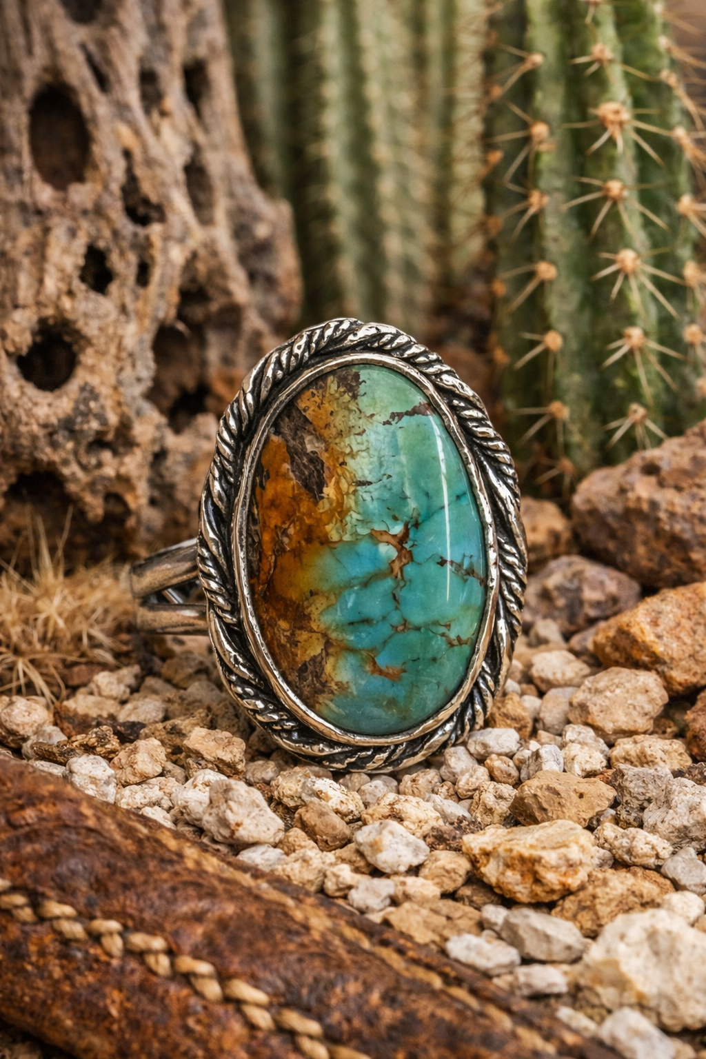 Beautiful Hubei Turquoise Ring