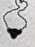White Buffalo Cow Head Pendant