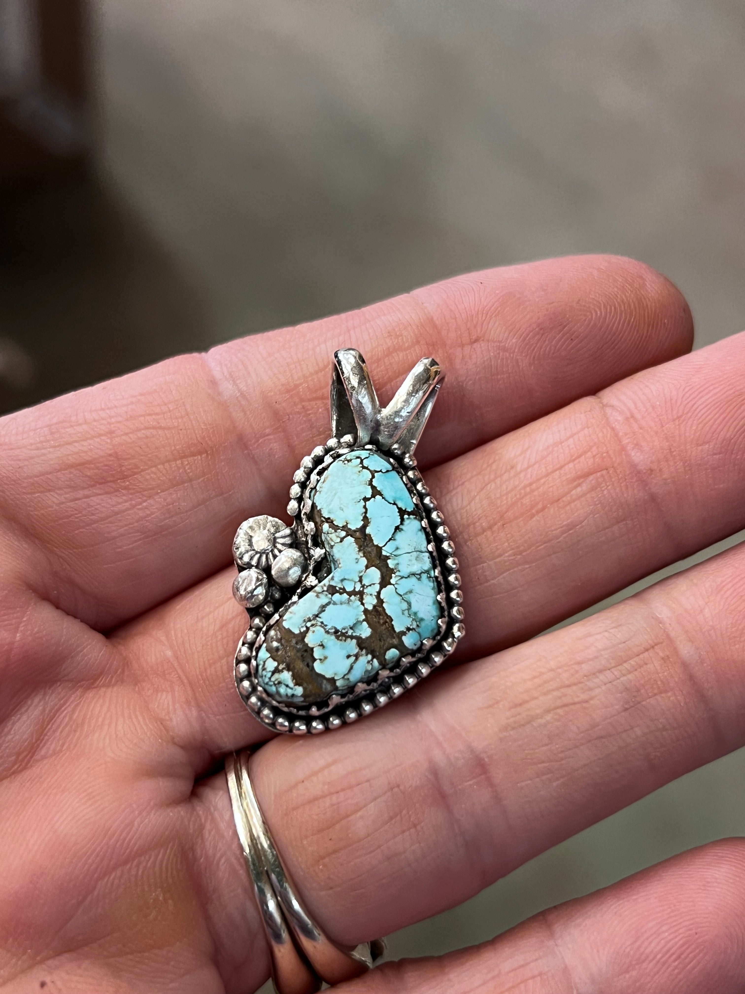 Blue Moon Heart Pendant